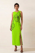Electric Green Straight Dress