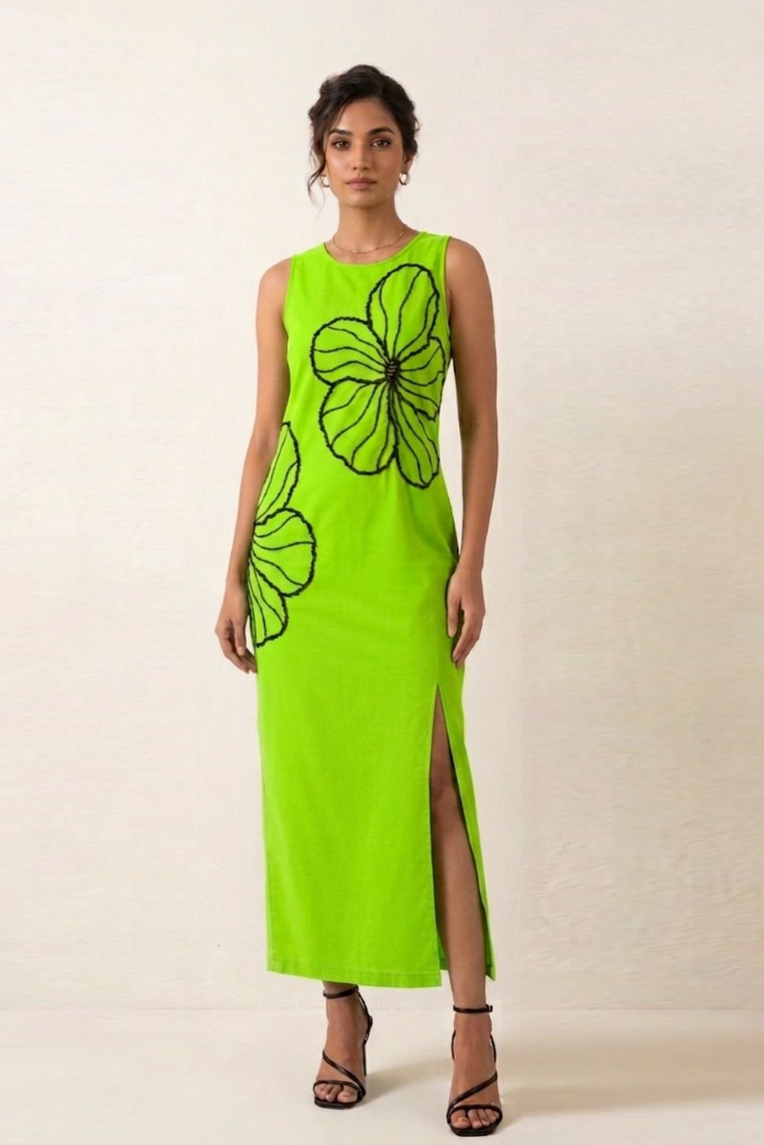 Electric Green Straight Dress