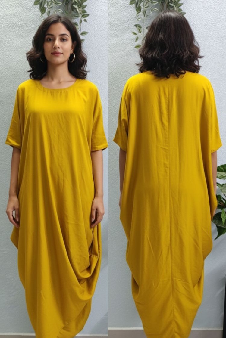 Draped Cowl Dress