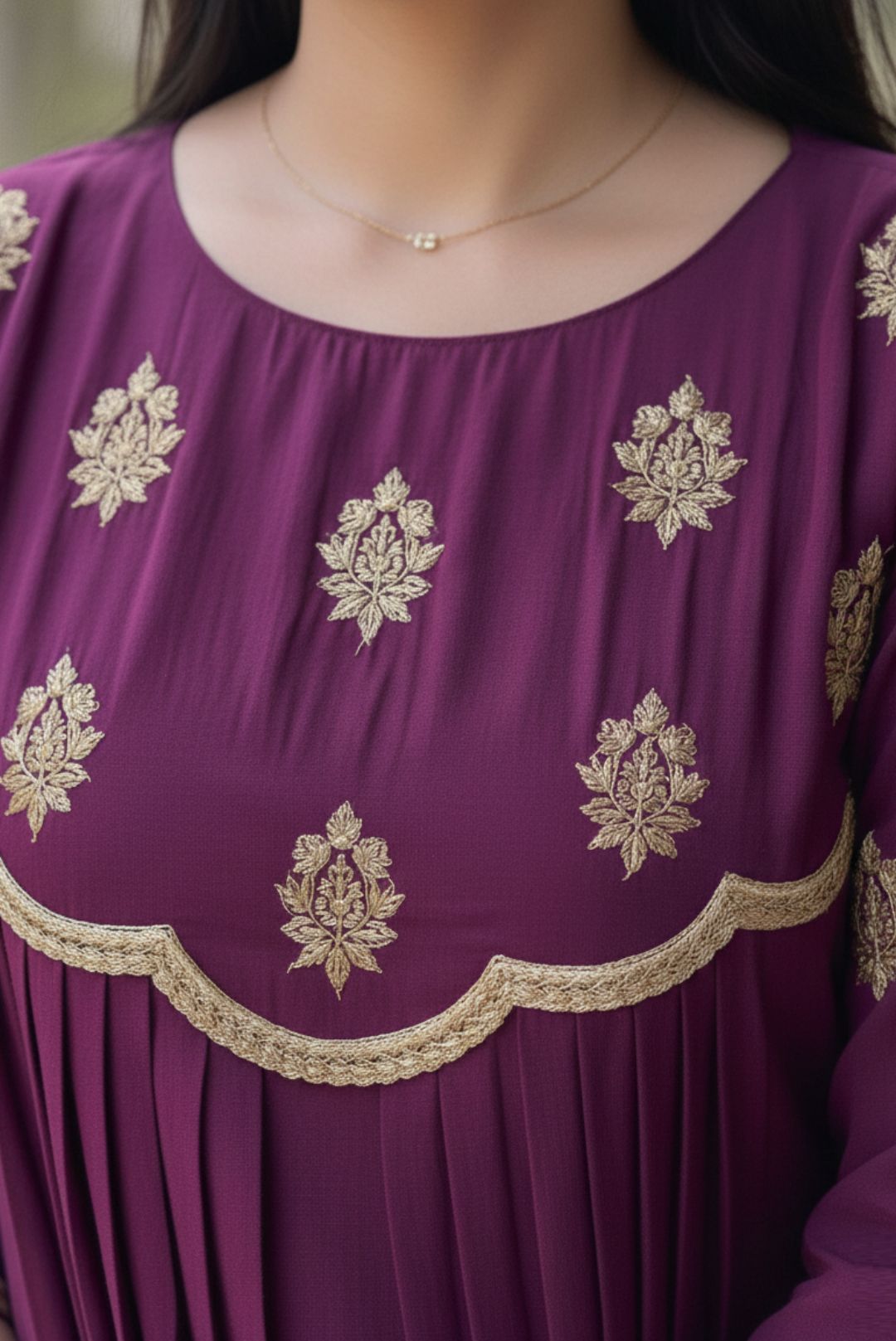 Regal Plum Dhoti-Suit