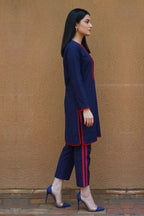 Indigo blue Bloom kurta set