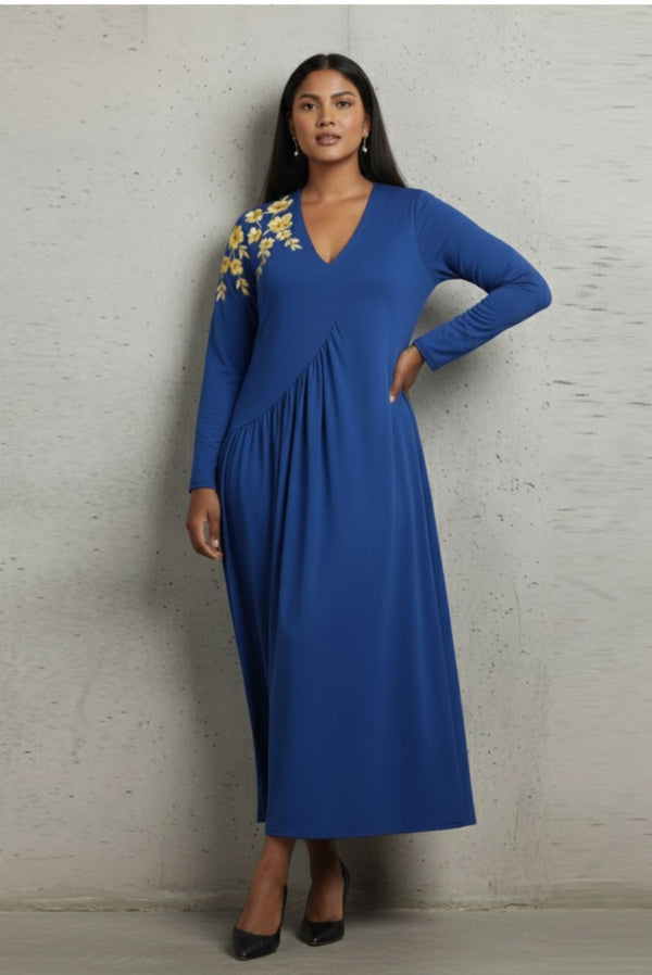 Blue Flora Dress