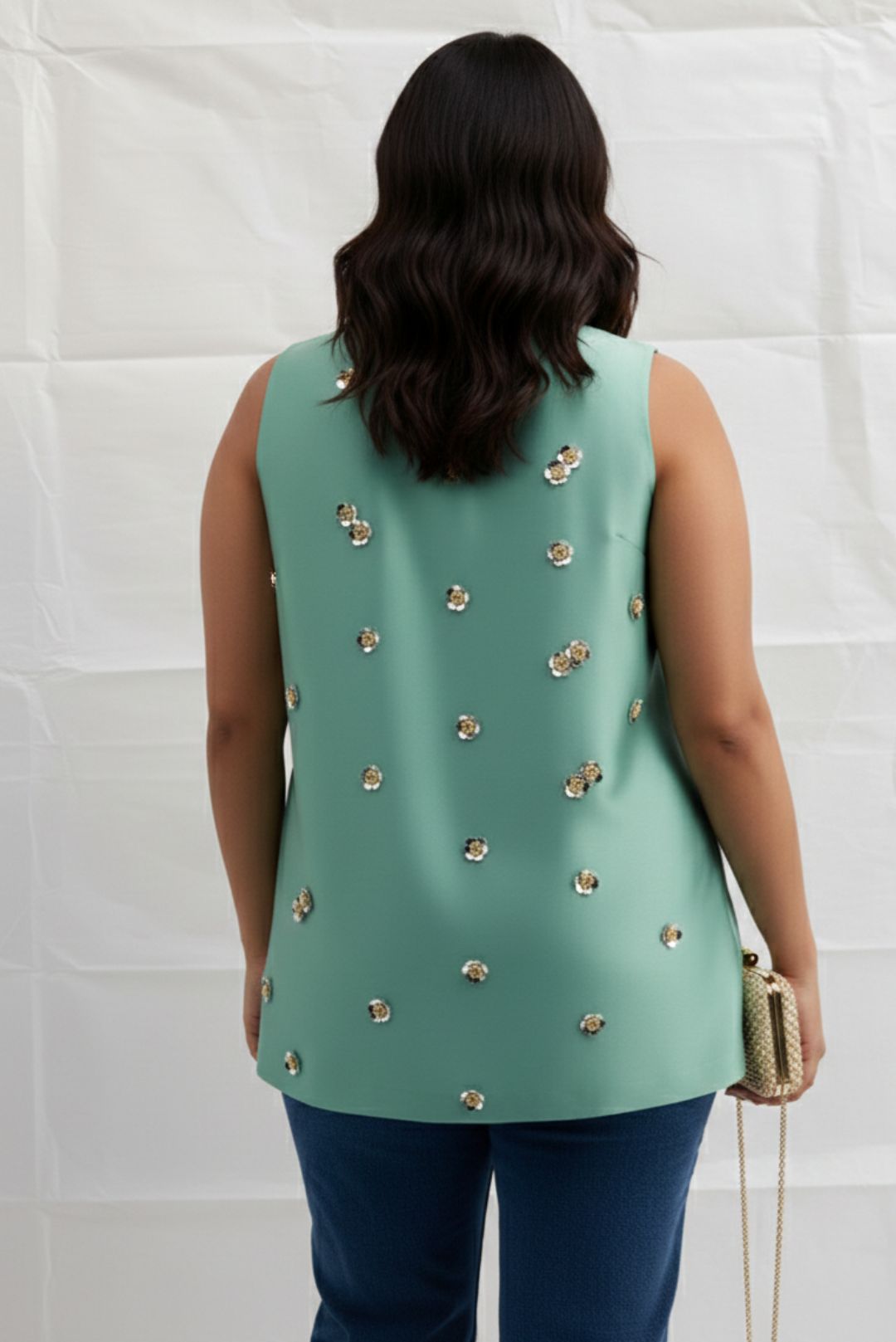 Mint Dew Party wear Top