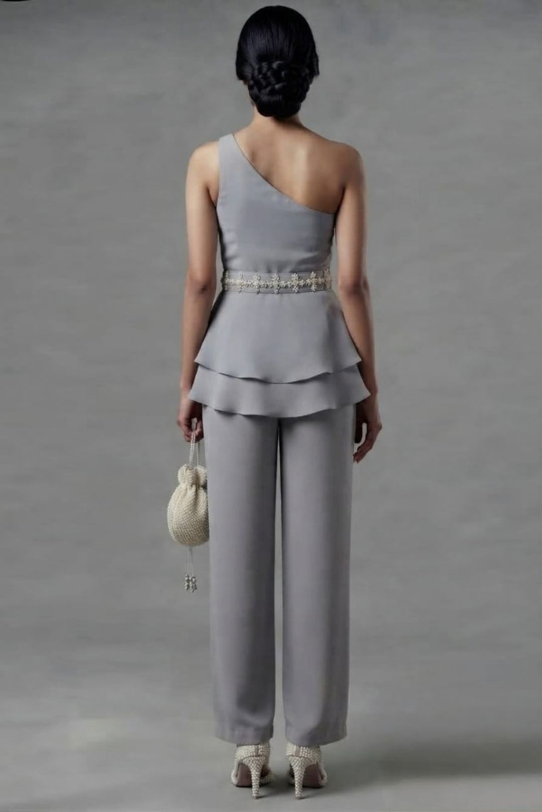 Misty Cloud peplum Co-Ord Set