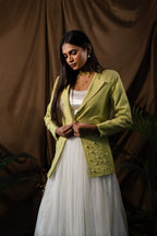Pearl Work Green Blazer