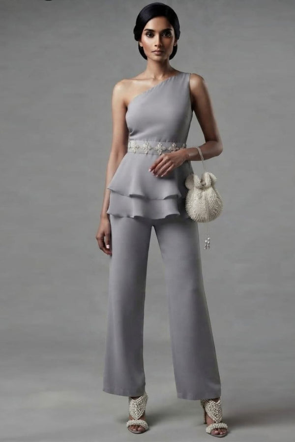 Misty Cloud peplum Co-Ord Set