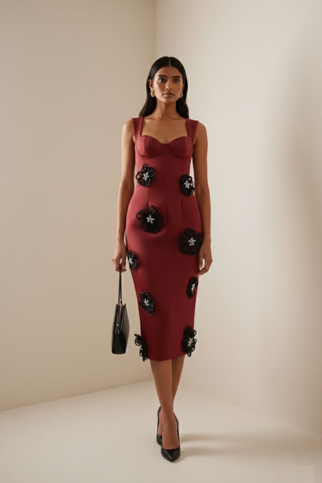 Ruby Corset Midi Dress