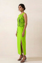 Electric Green Straight Dress