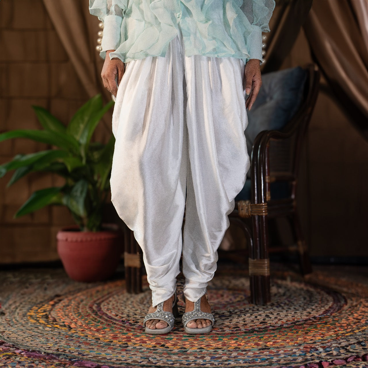 Cowl Dhoti Pants