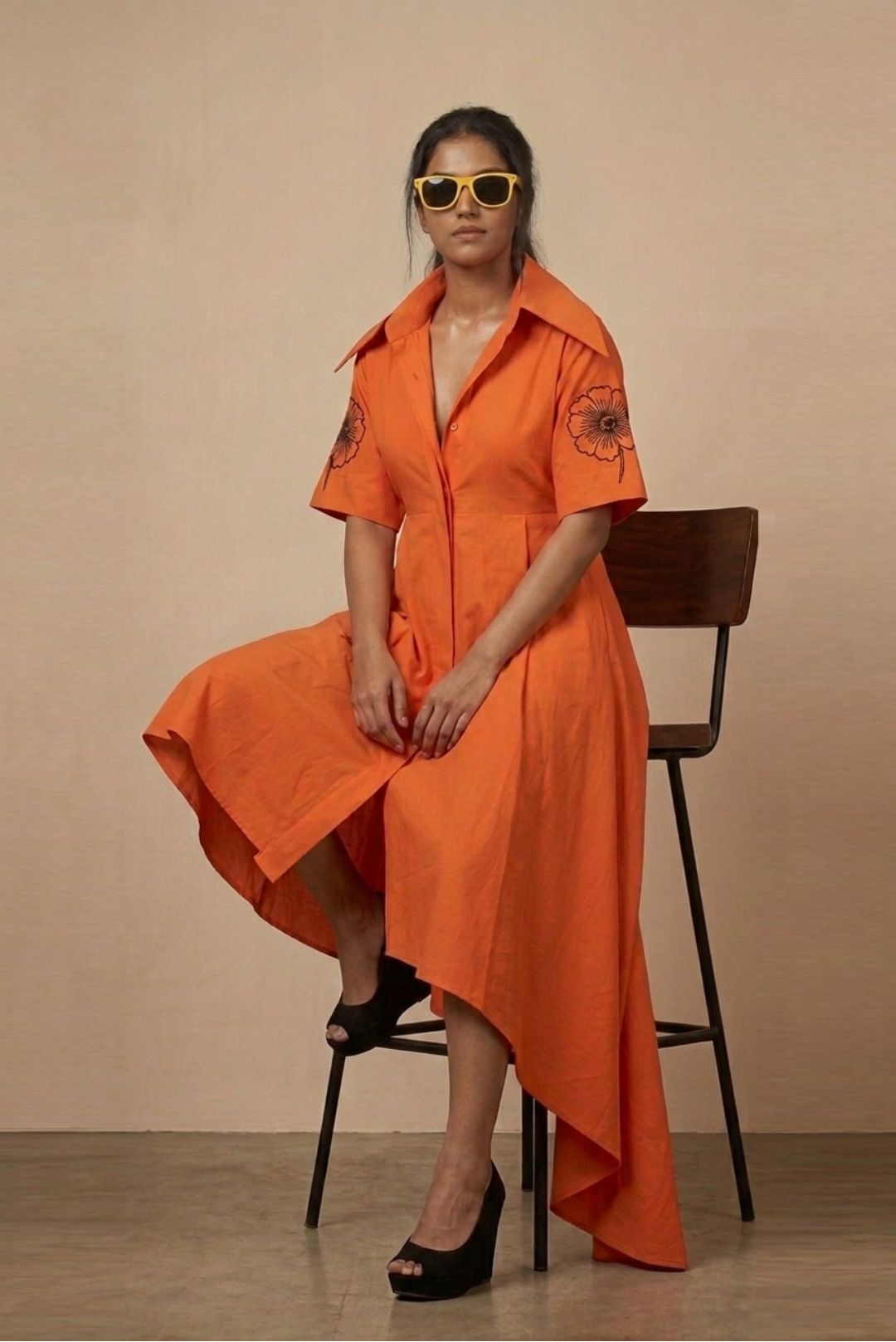 The Tangerine Statement Dress