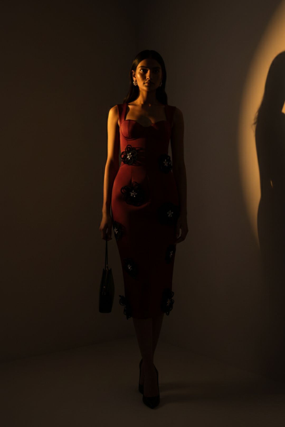Ruby Corset Midi Dress