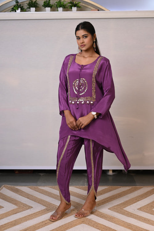 Asymetrical Co-ord Set with Tulip Pant
