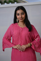 Rose Blush Embroidery Co-ord Set