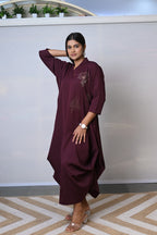 Draped Luxe Indo-Western Dress