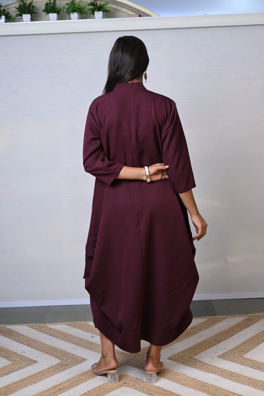 Draped Luxe Indo-Western Dress