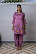 Orchid Blossom Embroidered Co-ord Set