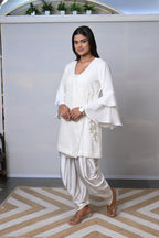 Ivory Wrap Style Co-ord Set