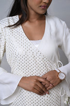 Ivory Wrap Style Co-ord Set