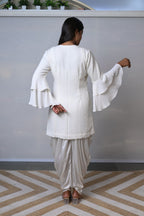 Ivory Wrap Style Co-ord Set