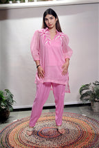 Floral Embroidered V-Neck Kota Tunic