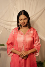Kurta Set with Panel Dupatta