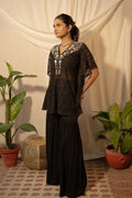 Sheer Kaftan with Bustier and Sharara