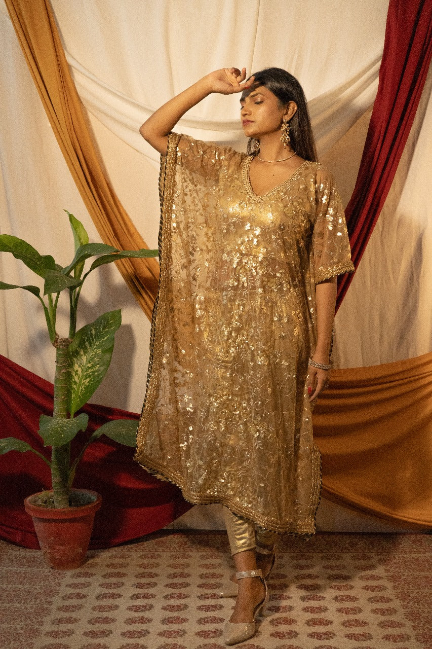 Embroidery kaftan set