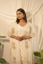 Kurta set with shrug dupatta