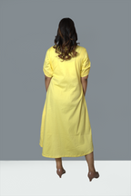 Sunny yellow Shirt Dress