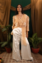 Wrap Knotting Blazer with Top