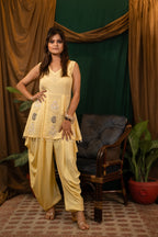 Peplum Top with Dhoti