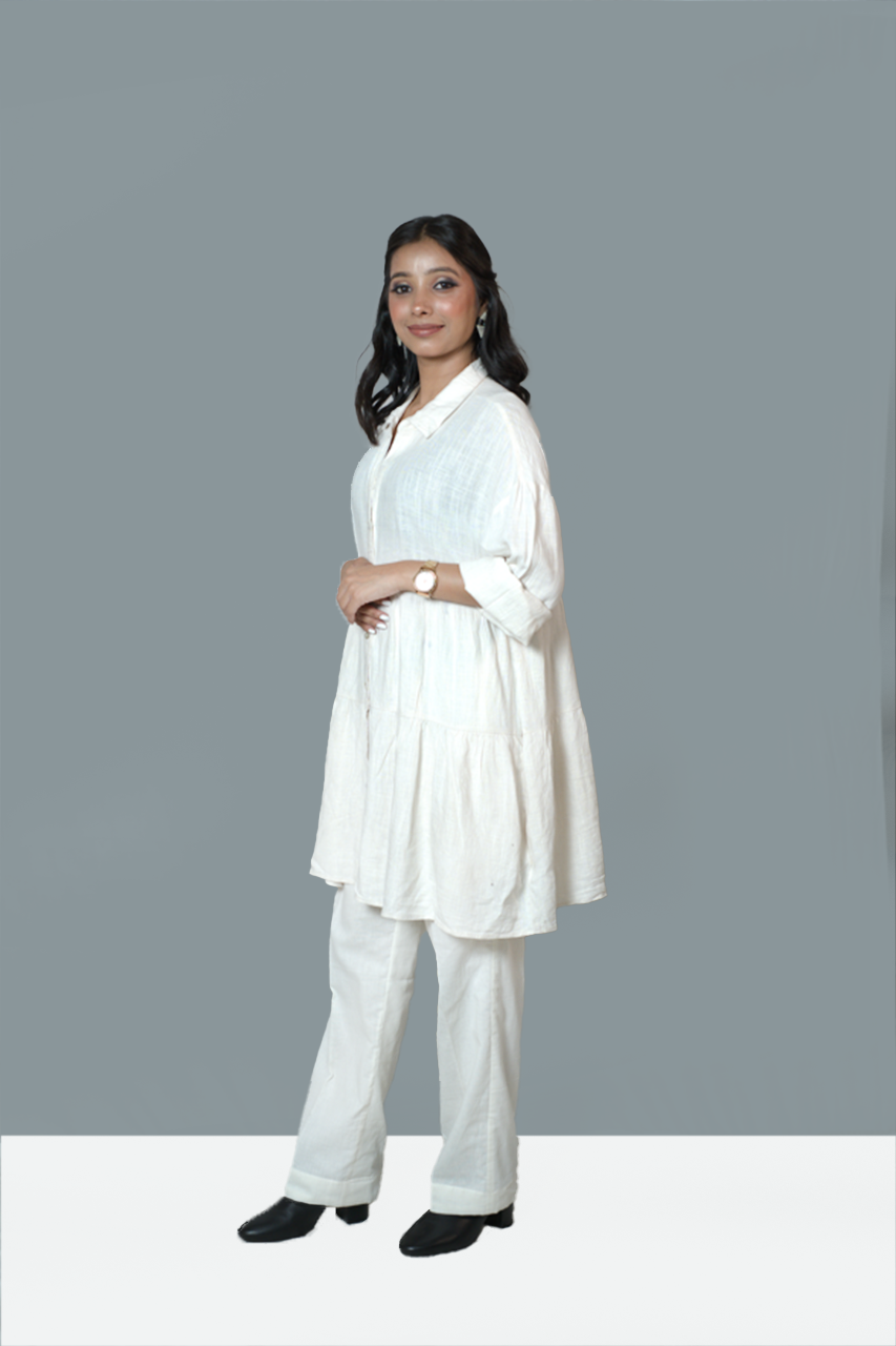 Crushed White Anti-Fit Co-Ord Set