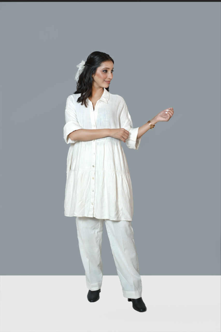 Crushed White Anti-Fit Co-Ord Set