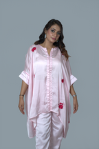 Shades of Pink asymmetric Co- Ord set