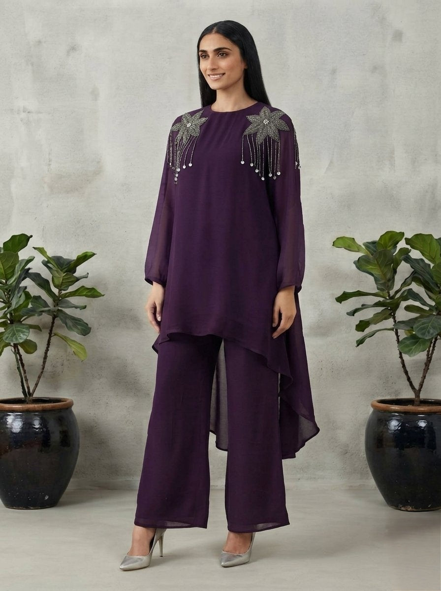 Tasselled  High-Low Co-Ord Set